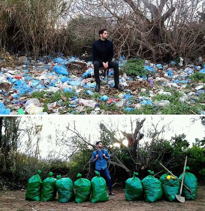 Энэ залуу энэ зургаа, “Ертөнцийг өөрчилөх эхлэл минь” гэж гарчиглажээ. Гайхалтай!